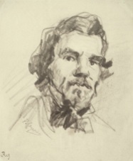 Cezanne After Delacroix Self-Portrait