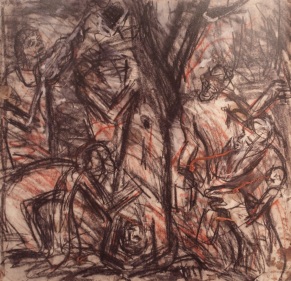 Leon Kossoff After Titian, The Flaying of Marsyas